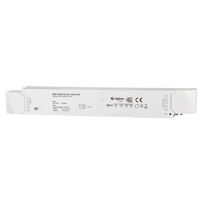 Treco Zigbee Vakiojännite liitäntälaite RGB/RGBW LED nauhalle 100W