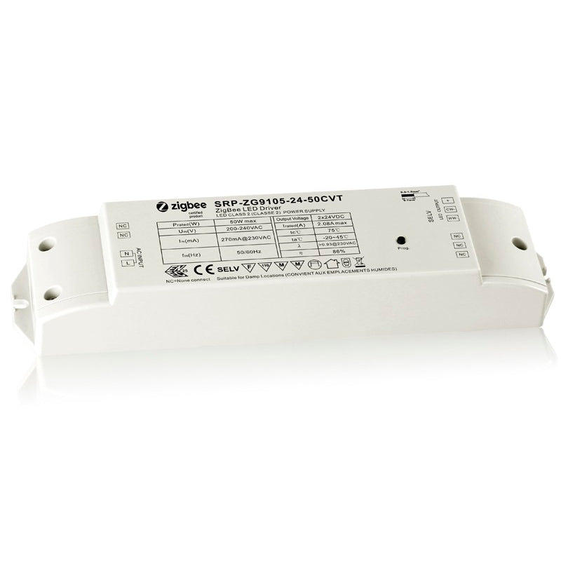 Treco Zigbee Vakiojännite liitäntälaite CCT LED nauhalle 50W